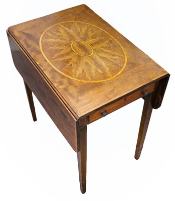Lot 640 - Pembroke table. A George III mahogany Pembroke table