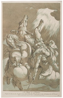 Lot 87 - Le Sueur (Nicolas, 1691-1764). La Chute de Phaeton, 1735 & The Rape of Europa, 1740