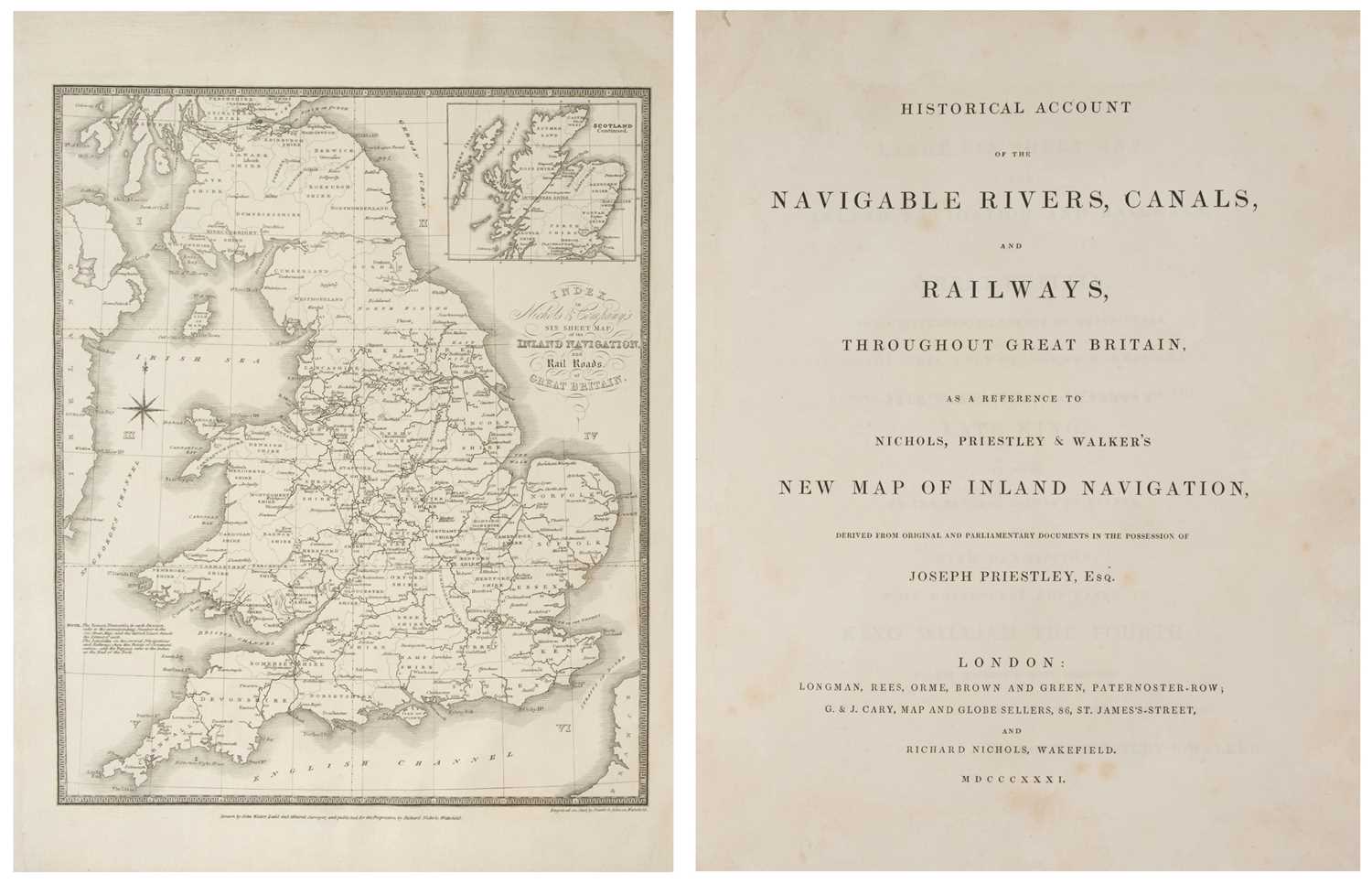 Lot 51 - Priestley (Joseph). Historical Account of the Navigable Rivers, 1831