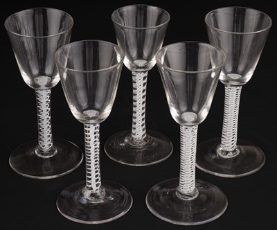 Lot 609 - Drinking glasses. A collection of 18th century drinking glasses