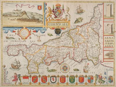 Lot 140 - Cornwall. Speed (John & John Norden), Cornwall, [1676]