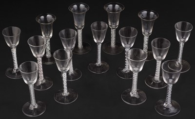 Lot 611 - Drinking glasses. A collection of late 19th and early 20th century drinking glasses