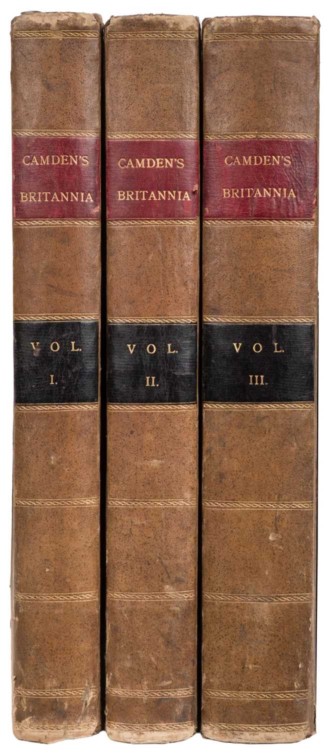 Lot 39 - Camden (William). Britannia: or a Chorographical Description..., Enlarged by Richard Gough, 1789