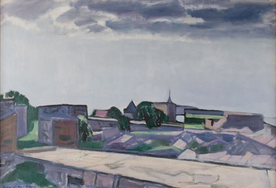 Lot 258 - Hagedorn-Olsen (Torvald, 1902-1996). Danish Landscape, oil