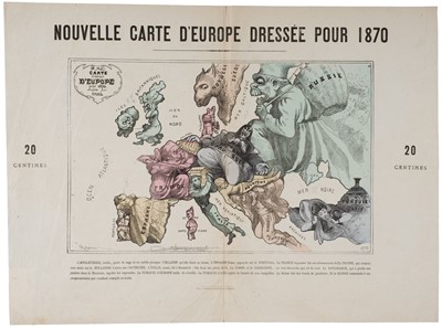 Lot 157 - Hadol (Paul). Nouvelle Carte D'Europe dressée pour 1870