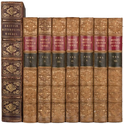 Lot 125 - Meyer (Henry Leonard). Coloured illustrations of British Birds, and their Eggs, 7 volumes, 1842 - 50