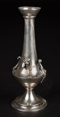 Lot 731 - Vase. An American Aesthetic sterling silver vase by Gorham