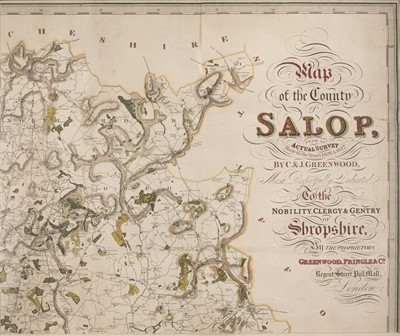 Lot 194 - Shropshire. Shropshire. Greenwood (C. & J.), Map of the County of Salop..., 1827