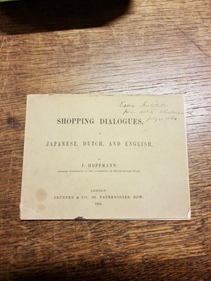 Lot 12 - Hoffmann (J.). Shopping Dialogues in Japanese, Dutch, and English, by J. Hoffmann