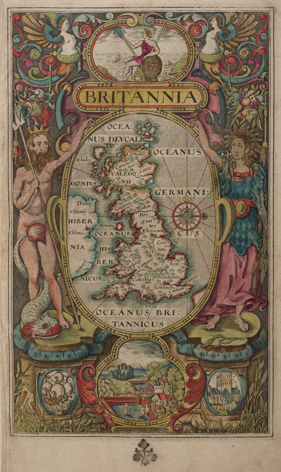 Lot 38 - Camden (William). Britannia sive Florentissimorum Regnorum Angliae, Scotiae, Hiberniae ..., 1637