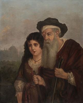 Lot 150 - Turkish School. Youth and Age, after Guido Back (1828-1905), late 19th century, oil