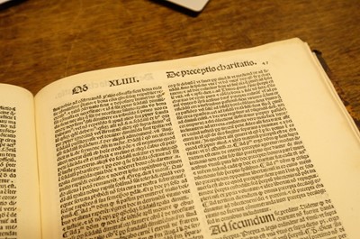 Lot 292 - Aquinas (Thomas). Secunda Parte, Venice, 1496