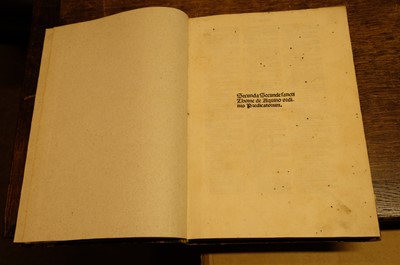 Lot 292 - Aquinas (Thomas). Secunda Parte, Venice, 1496