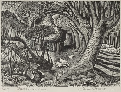 Lot 380 - Bostock (James Edward, 1917-2006). Ducks in the Wood, 1946