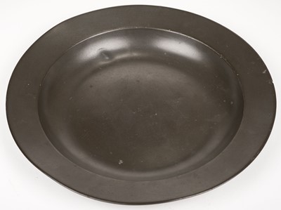 Lot 670 - Pewter. A George I pewter plate by Nicholas Jackman of Walbrook, London, circa 1720