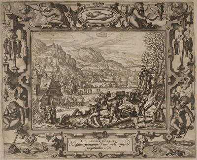 Lot 59 - Van der Borcht (Pieter, 1545-1608). February, & April, from The Twelve Months, 1574