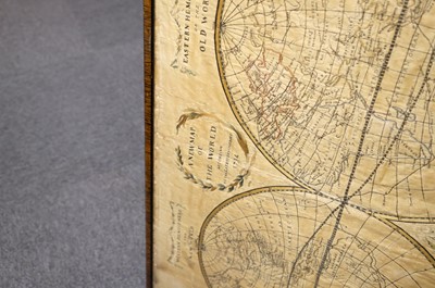 Lot 474 - Embroidered Map. A New Map of the World ... 1794, by Susanna Anderson, 1805