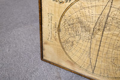 Lot 474 - Embroidered Map. A New Map of the World ... 1794, by Susanna Anderson, 1805