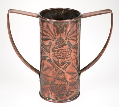 Lot 649 - Art Nouveau. A copper vase attributed to John Pearson, circa 1890