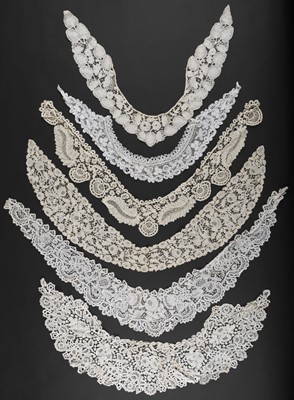 Lot 542 - Lace. A large collection of collars, 19th and early 20th century, & a few other items