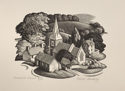Lot 379 - Mackley (George, 1900-1983). Downland Church..., and three others