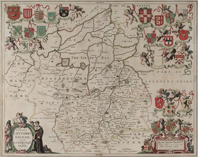 Lot 67 - Cambridge. Jansson (Jan), Comitatis Cantabrigiensis vernacule Cambridgeshire, Amsterdam: circa 1646