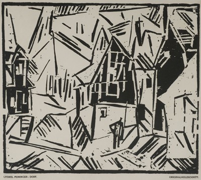 Lot 339 - Feininger (Lyonel, 1871-1956). Dorf, woodcut