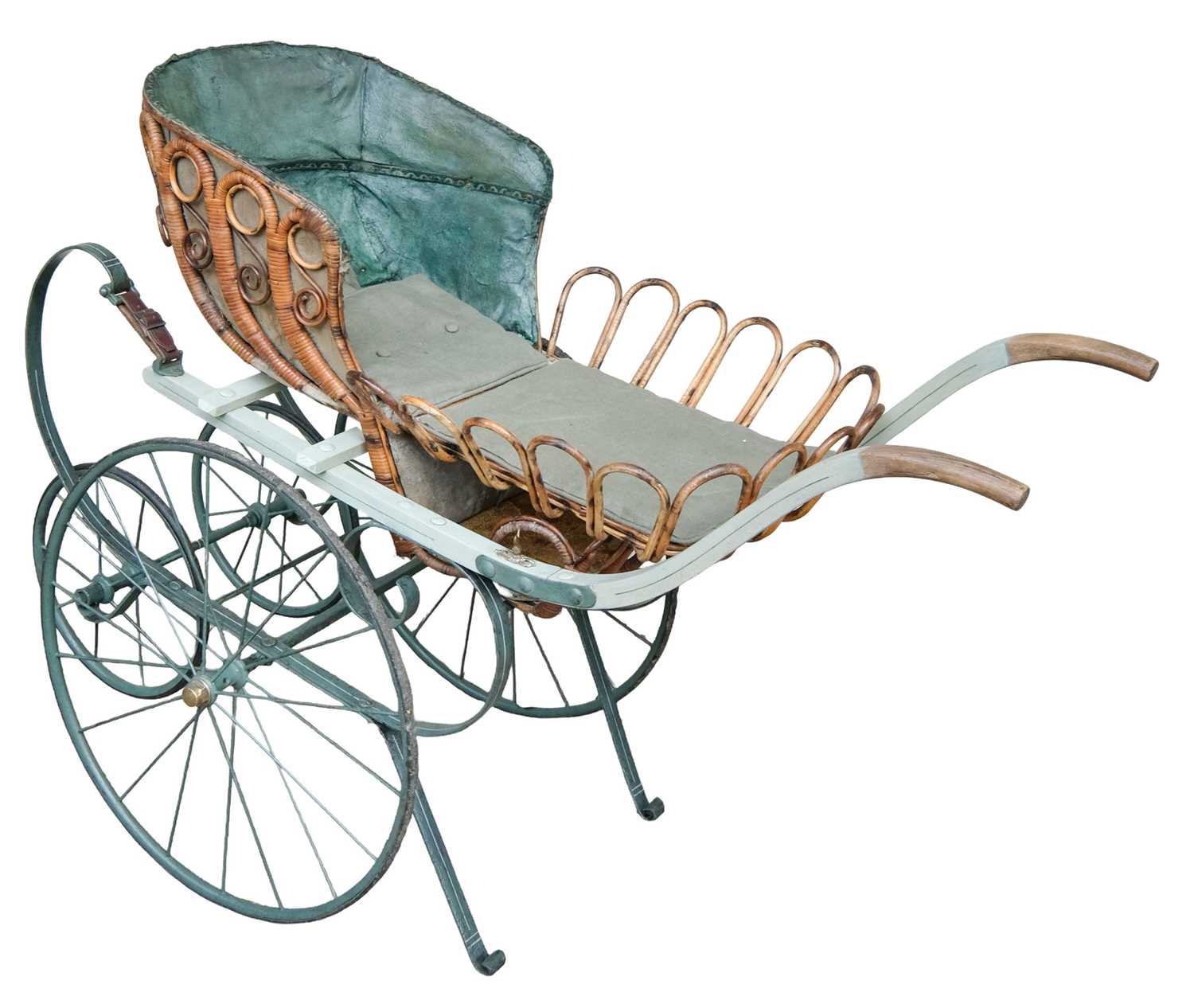Lot 450 - Children's Pram. A fine Victorian pram