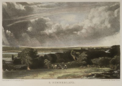 Lot 94 - Constable (John, 1776-1836). Summer Evening..., a group of four mezzotints..., 1830-31