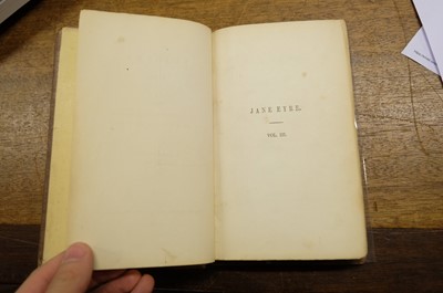 Lot 377 - Bronte (Charlotte). Jane Eyre, 3 volumes, 2nd edition, 1848