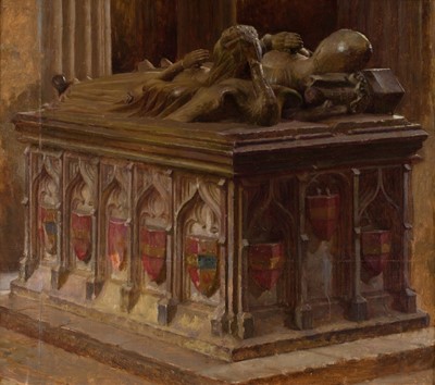 Lot 203 - Fletcher (William Teulon Blandford, 1858-1936). Tomb of Beauchamp of Holt, Worcester Cathedral