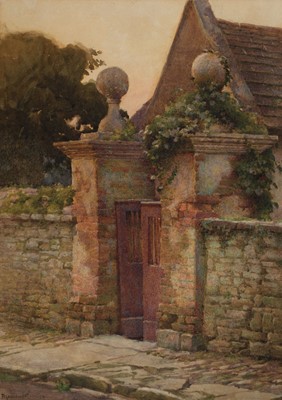 Lot 202 - Fletcher (William Teulon Blandford, 1858-1936). Gateway at Lynch, near Corfe, Dorset