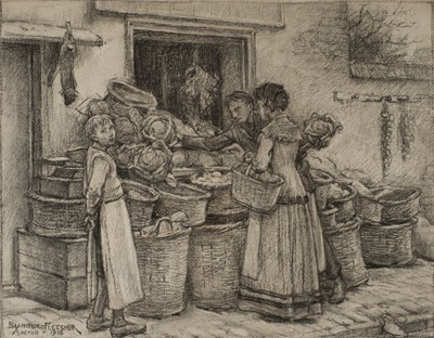 Lot 199 - Fletcher (William Teulon Blandford, 1858-1936). Sketch, 1916