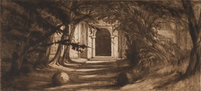 Lot 100 - Haden (Francis Seymour, 1818-1910). Mytton Hall, 1859