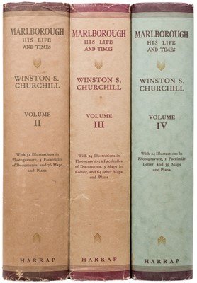 Lot 280 - Churchill (Winston S.) Marlborough. His Life and Times, volumes II-IV only,, 1934-38