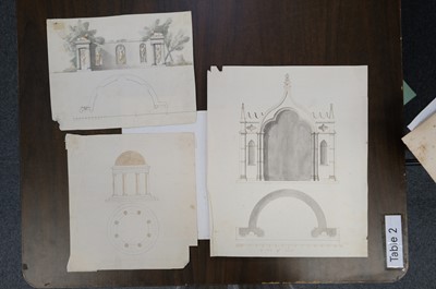 Lot 20 - Sanderson (John, British architect, active 1730-1774). Plan of an Ornamented Wall, 1757