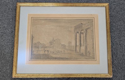 Lot 19 - Wilson (Richard, 1714-1782). View of the Forum at Rome.., circa 1752-56