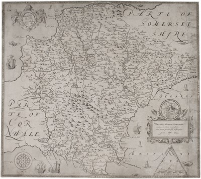 Lot 110 - Saxton (Christopher). Devoniae Comitat..., & Staffordiae Comitatu, circa 1645 & 1579