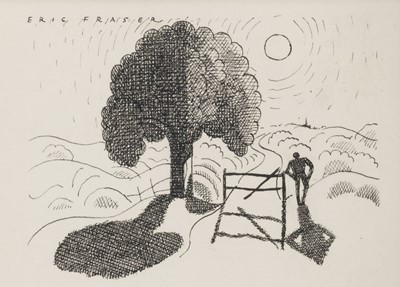 Lot 385 - Fraser (Eric, 1902-1983). Illustration for the poem 'A Still Place' by R. F. Doria, 1929