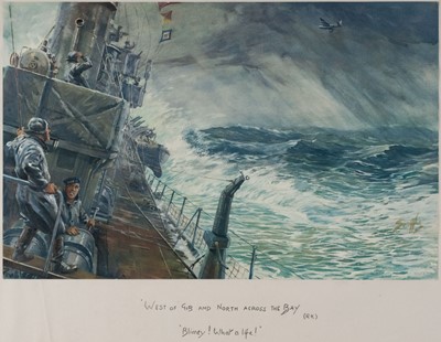 Lot 176 - Payne (Charles Johnson, 'Snaffles'). West of Gib and North across the Bay..., circa 1940