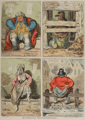 Lot 144 - Gillray (James). A collection of 14 caricatures, [1851]