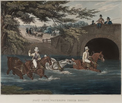 Lot 186 - Pyall (H.). Post Boys Watering their Horses, 1829