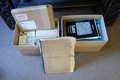 Lot 274 - Levey (Santina M.). Lace, A History, 1st edition, London: V&A, 1983, & other related books