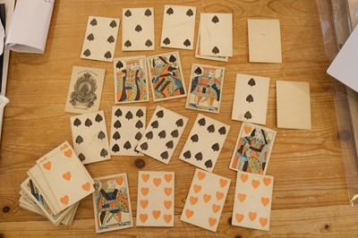 Lot 359 - French costume playing cards. Cartes Parisienne, Paris: O. Gibert, circa 1855, & 7 others