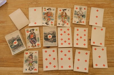 Lot 359 - French costume playing cards. Cartes Parisienne, Paris: O. Gibert, circa 1855, & 7 others