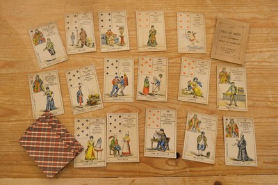 Lot 359 - French costume playing cards. Cartes Parisienne, Paris: O. Gibert, circa 1855, & 7 others