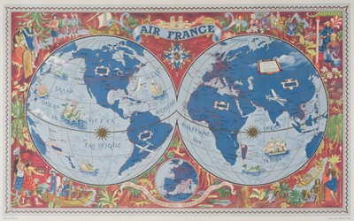Lot 65 - Boucher (Lucien, 1889 - 1971). Air France. Sur les Ailes d'Air..., Paris: circa 1950