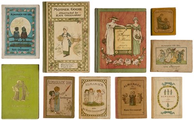 Lot 533 - Greenaway (Kate). A small collection of 7 Almanacks, 1883,1884 (x2), 1885, 1886, 1887, and 1888