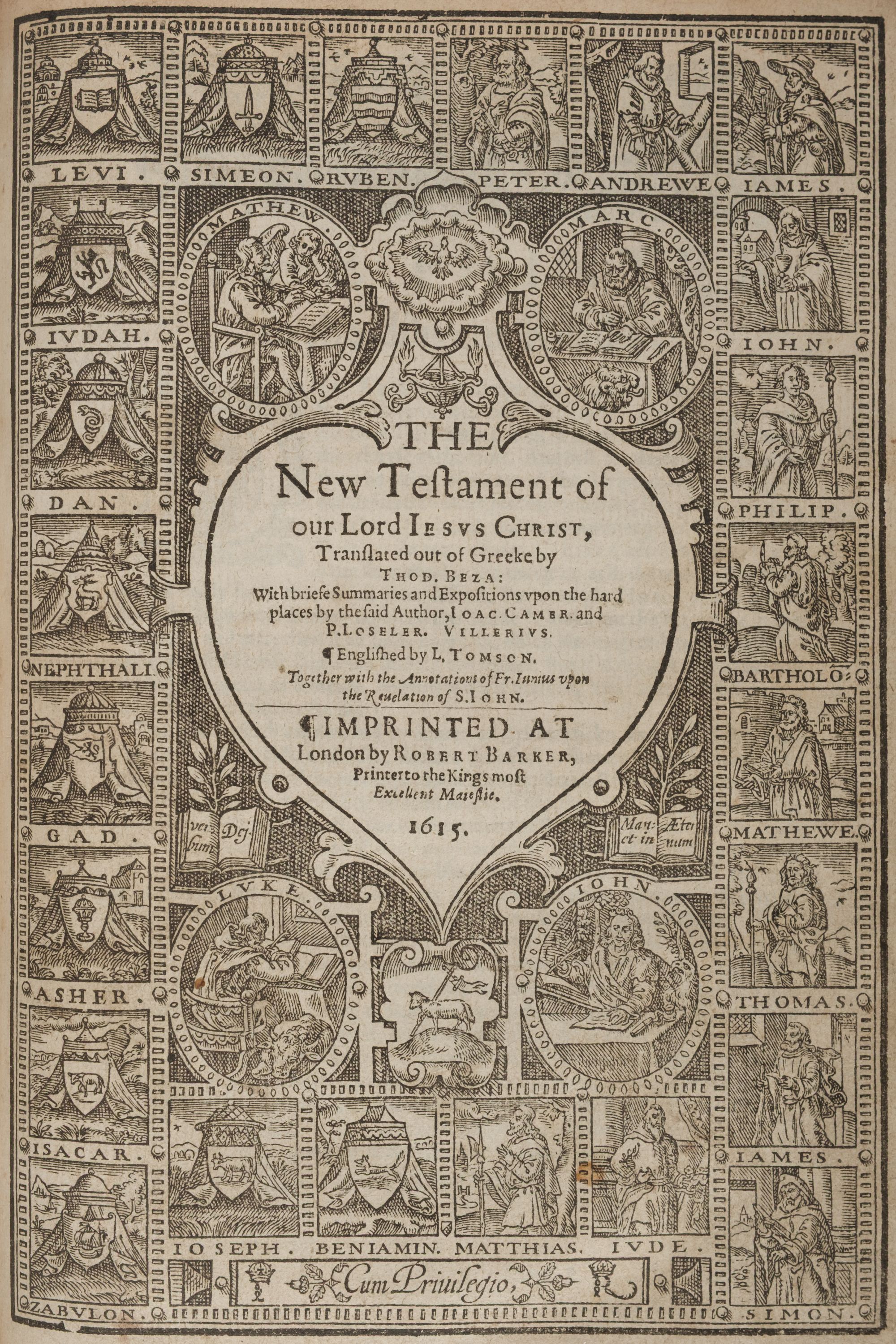 Bible [English]. The Bible: That is, the Holy Scriptures..., 1615 ...