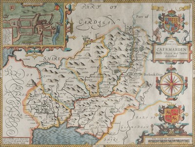 Lot 117 - Wales. Speed (John), Caermarden Both Shyre and Towne described